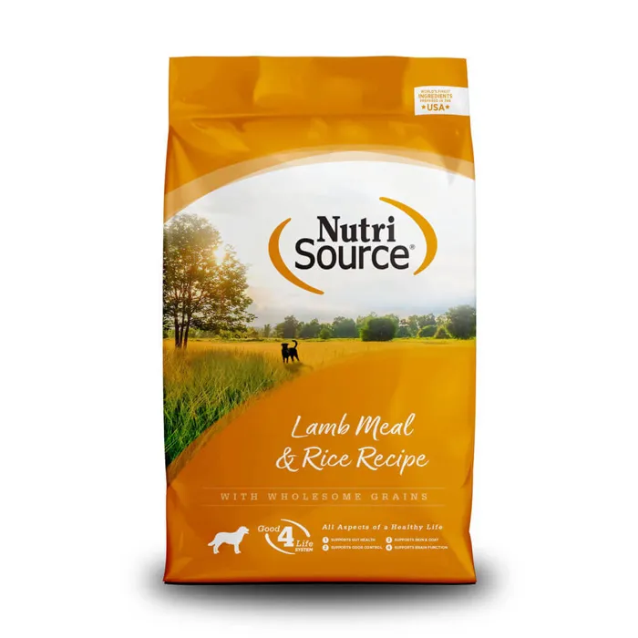 Nutrisource Lamb Meal & Rice Adult Dog Food 26-lbs