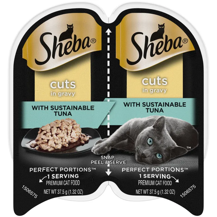 Sheba Perfect Portions Sustainable Tuna Cuts in Gravy Cat 2.6oz