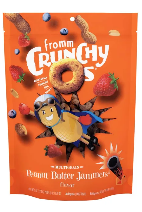 Fromm Crunchy O's Peanut Butter Jammers Dog Treats 6-oz
