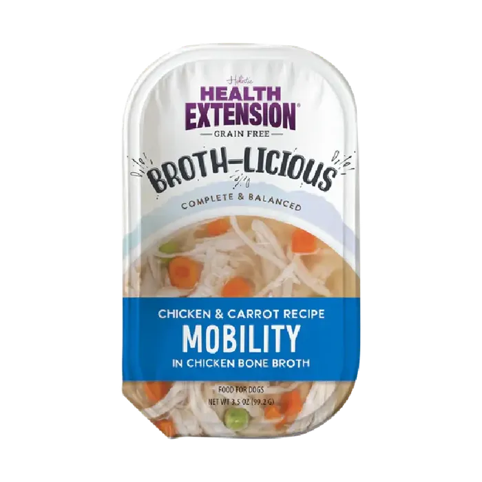 Health Extension Broth-Licious Chicken & Carrots in Bone Broth Mobility Recipe 3.5oz
