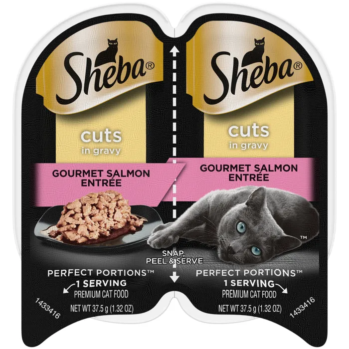 Sheba Perfect Portions Cat Salmon Cuts Wet 2.6oz